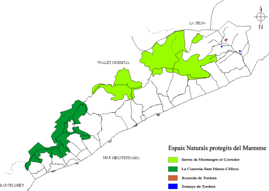 El Maresme: Espais naturals protegits