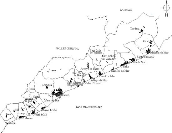 El Maresme: Articulació del territori. Municipis