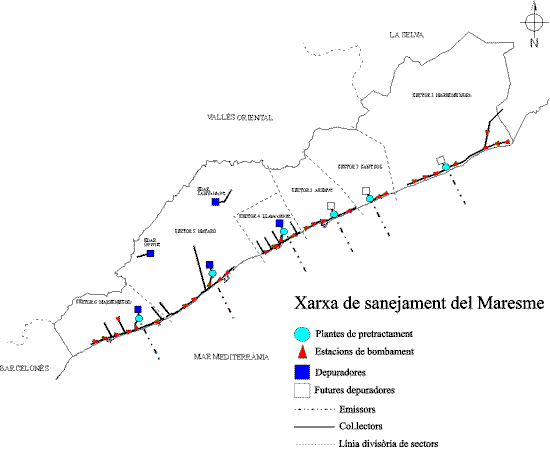 El Maresme: Tractament d'aig�es residuals